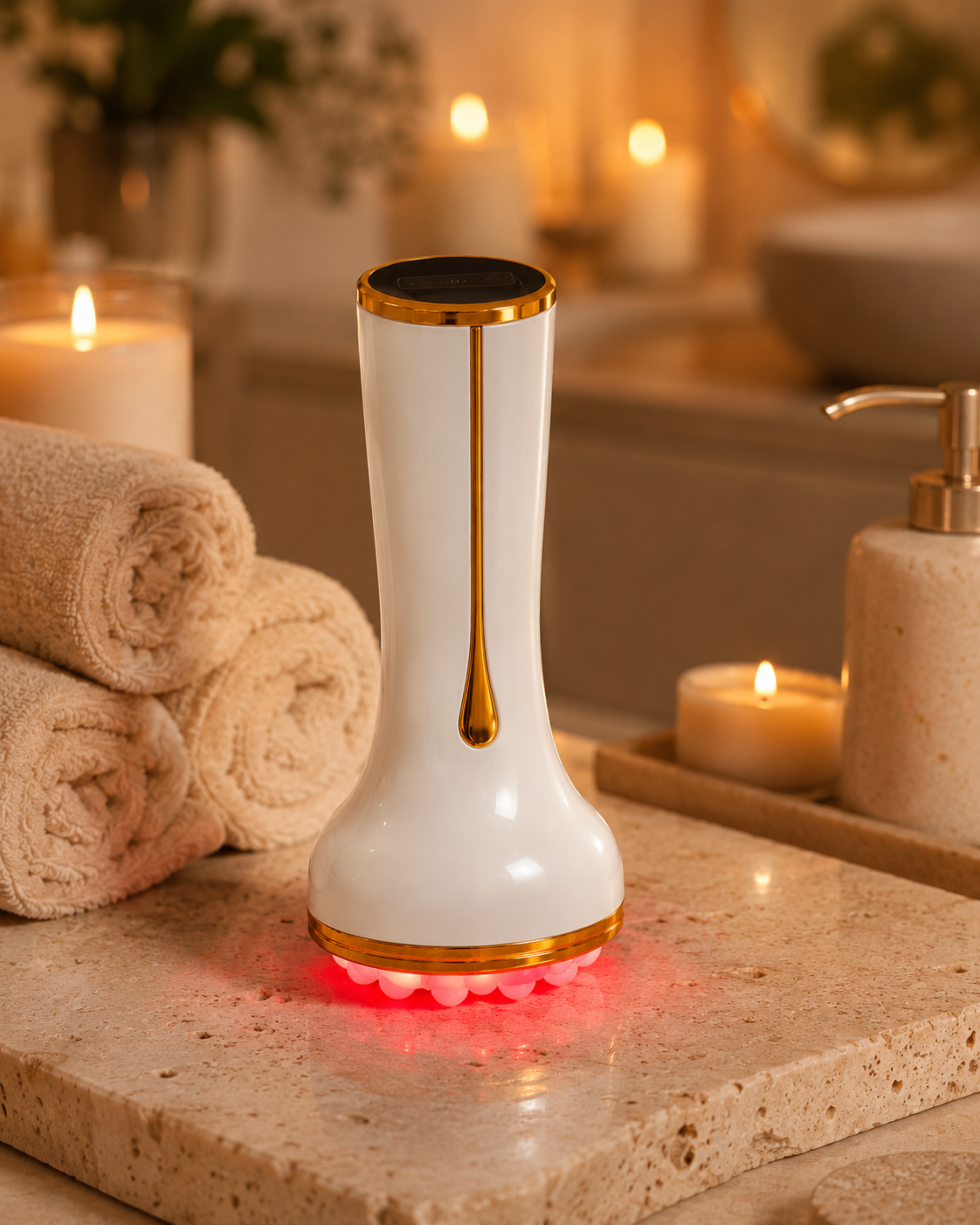 2-in-1 Massagegerät mit EMS & Rotlicht